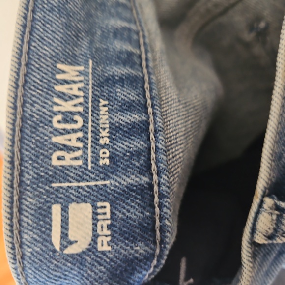 NWT G-Star Raw Rackam 3D Men's  Skinny Jeans Sun Faded Size 32/32 - Picture 14 of 16